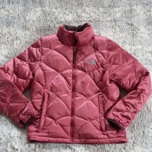 The North Face "Alis" 550 Down Quilted Puffer Jacket Pink Or "Rose" Size Medium